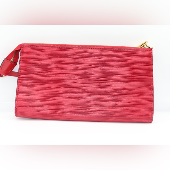 LOUIS‎ VUITTON 2002 Epi Leather Pochette Accessoires 21 Castillan Red - Picture 5 of 8
